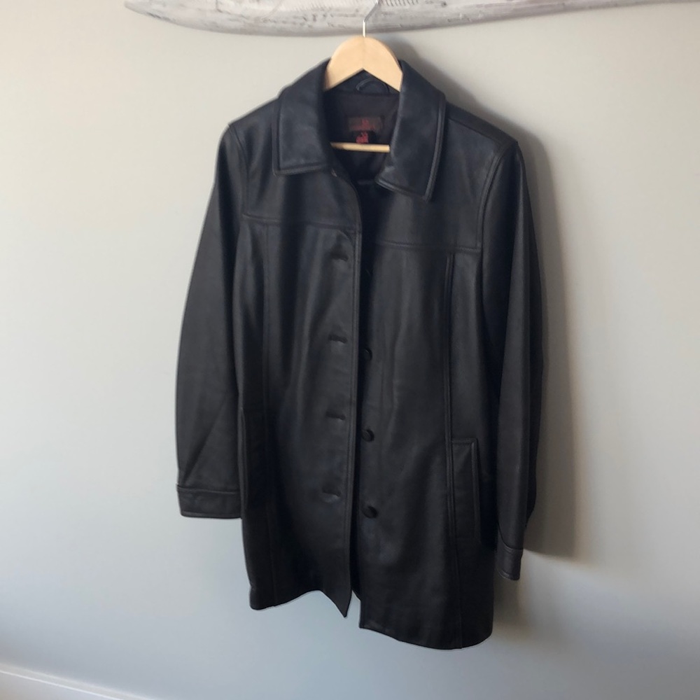 Danier leather car coat